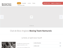 Tablet Screenshot of boxingteam.be